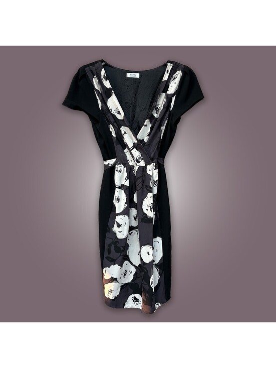 Moschino Dresses & Skirts - Moschino Cheap Chic Floral Wrap Dress Silk Belted Sz8